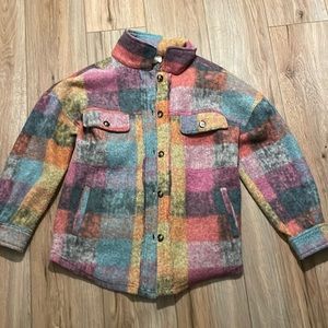 Colored flannel from bibi , size XS, never been worn